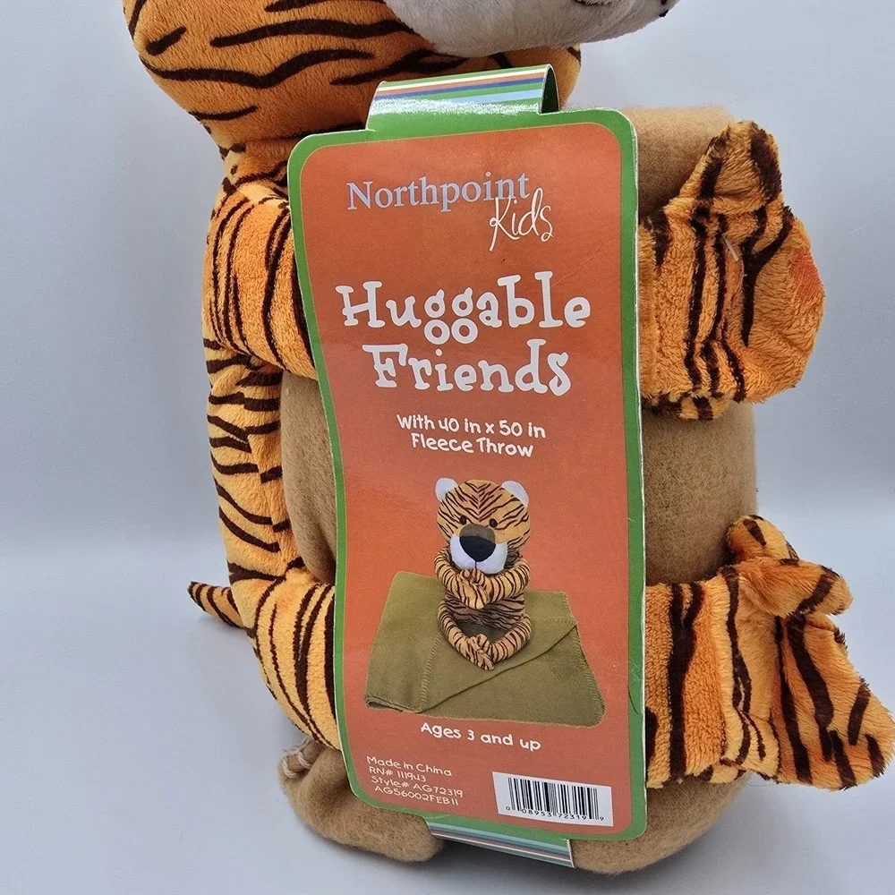 Northpoint Kids Tiger Plush with Fleece Blanket‎ 40